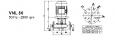 насос VNL 80-160 7.5 KW 3000RPM 2